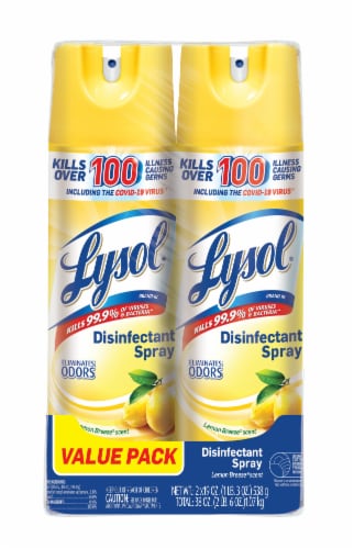 Lysol Spray 19 oz Lmn Brze 2 pk product image 1