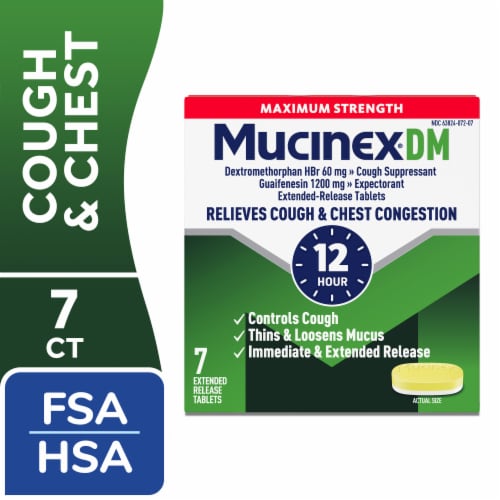 Mucinex DM M/s 7 ct Ext Rel Tabs product image 1