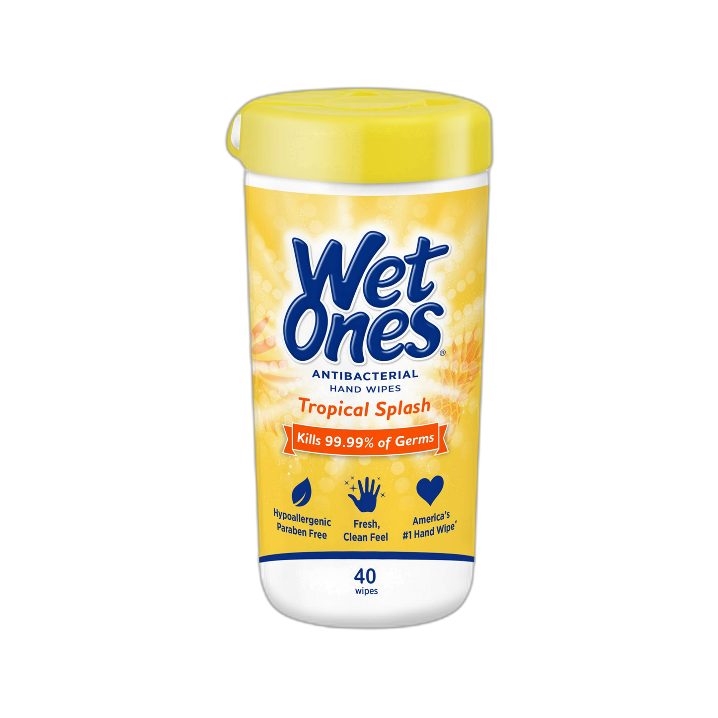 Wet Ones Antibacterial?Hand Wipes, Tropical Splash Wipes | Antibacterial Wipes, Hand Sanitizer Wipes, Wet Ones Wipes, 40 ct. Canister