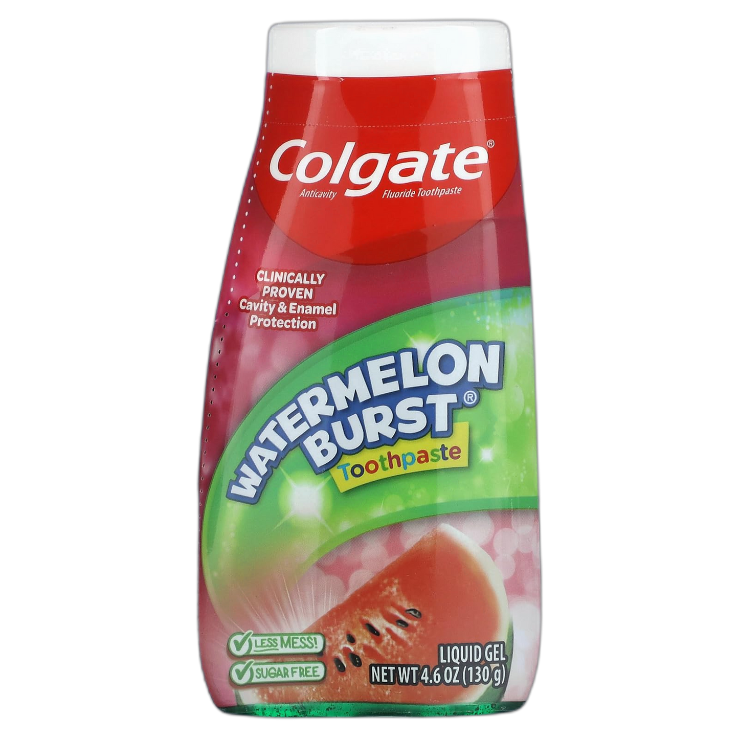 Colgate Kids 2 In 1 Toothpaste & Mouthwash, Watermelon Flavor, 4.6 oz (130 g)