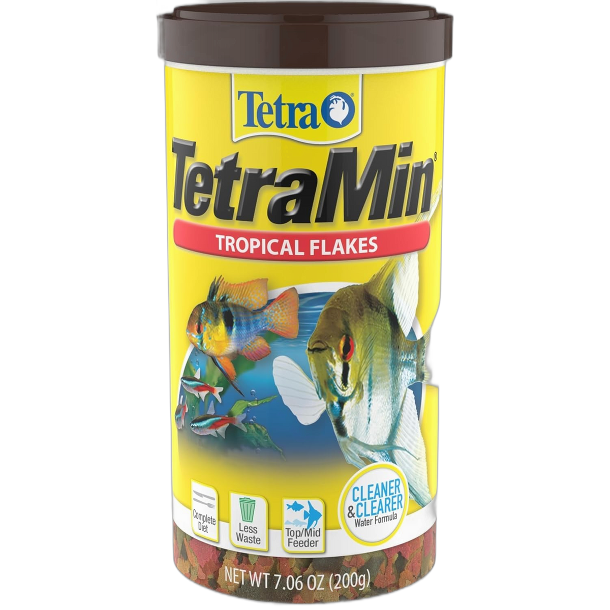 TetraMin Nutritionally Balanced Tropical Flake Food for Tropical Fish, 7.06 oz (pack of 1)