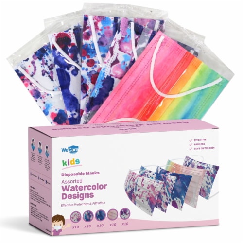 General Care Basic Face Covering Kids Wh/wh 1 ct product image 1