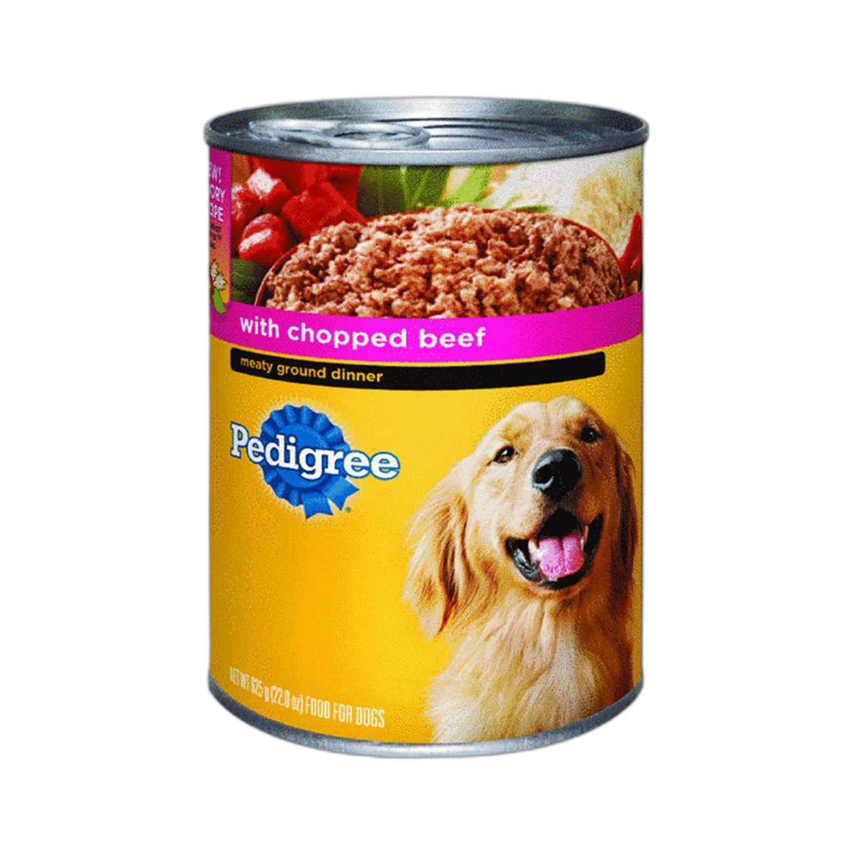 Pedigree, Dog Food, Ground Beef Can, 22 Ounce