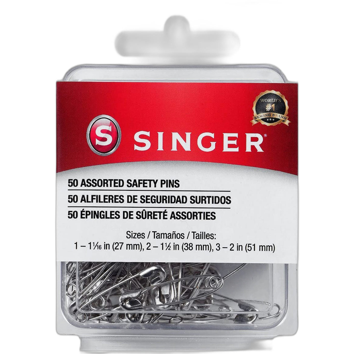 Singer Safety Pins, 50 Count, Size 1-3 Pkg