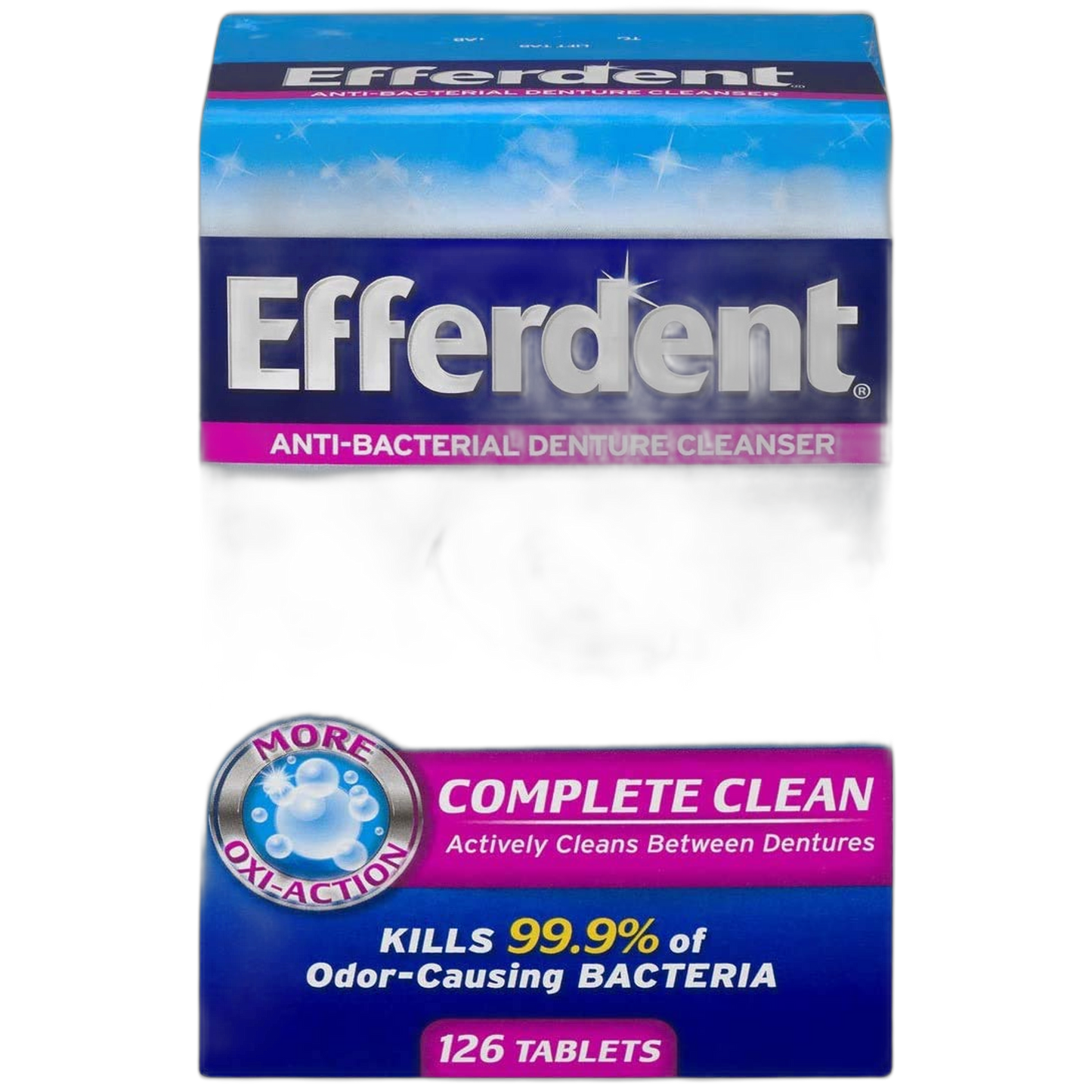 Efferdent Anti-Bacterial Denture Cleanser-126 Count
