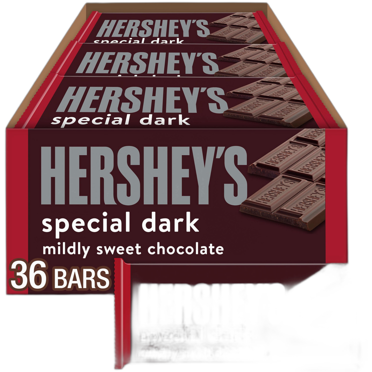 HERSHEY'S SPECIAL DARK Mildly Sweet Chocolate Candy Bars, 1.45 oz (36 Count)