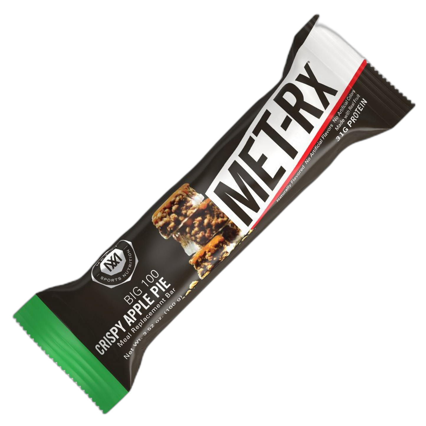 MET-Rx Big 100 Colossal Meal Replacement Bar, Crispy Apple Pie Bars, 3.52 Ounce (Pack of 12)