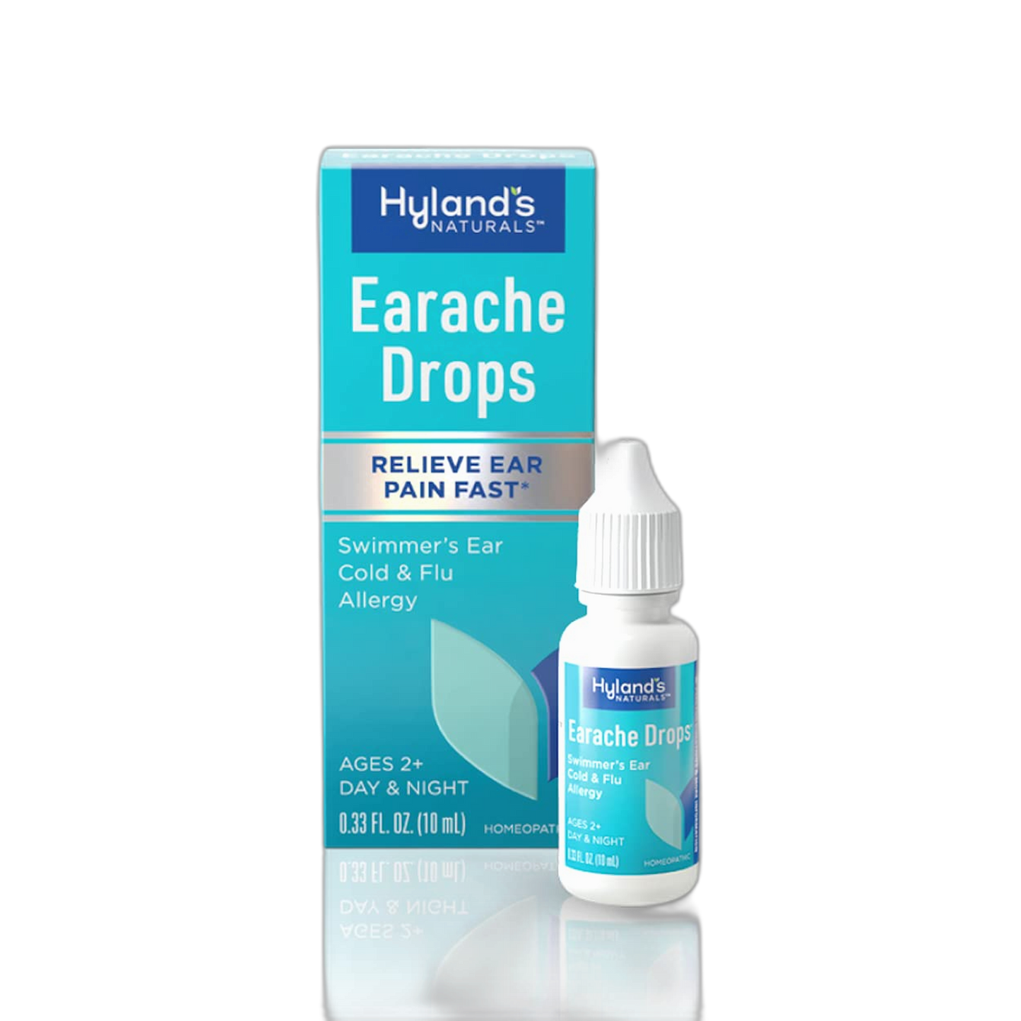 Hyland's Earache Drops, Natural Relief of Cold and Flu, White, 0.33 Fl Oz