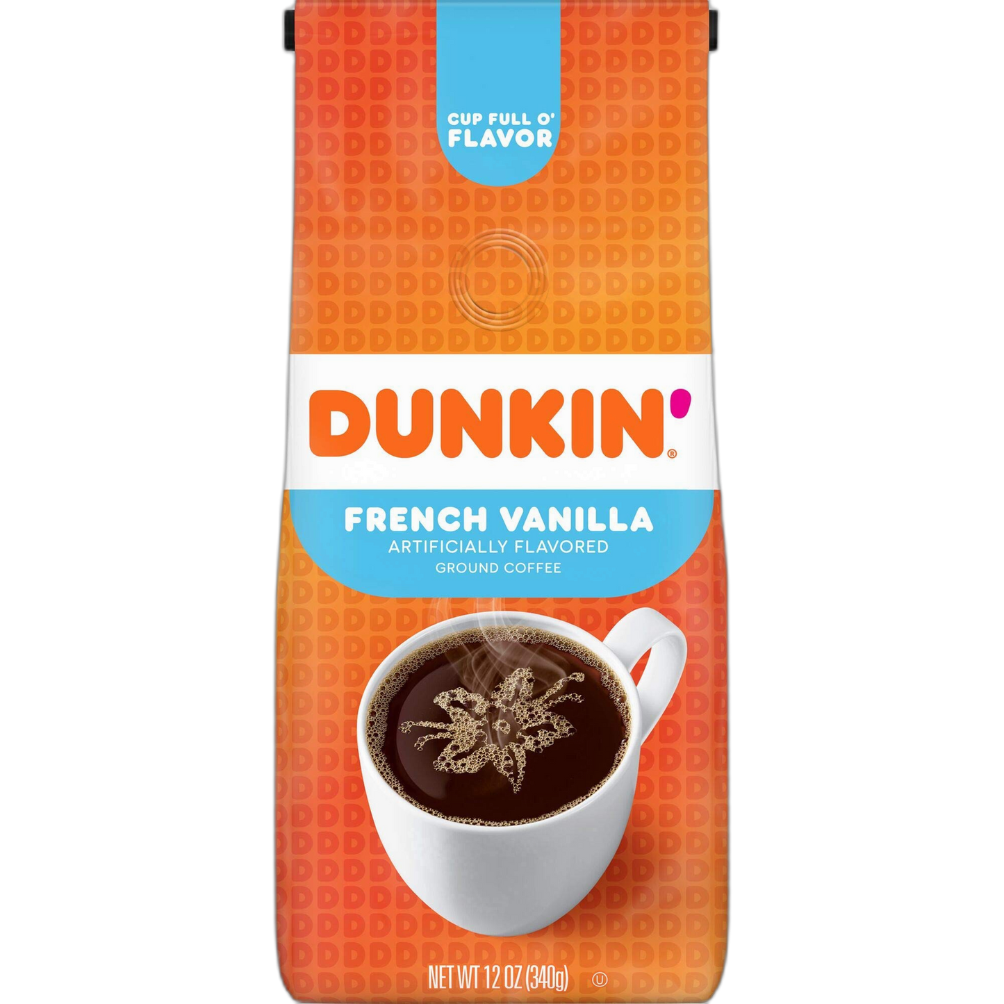 Dunkin' French Vanilla Flavored Ground Coffee, 12 Ounce (Pack of 1)