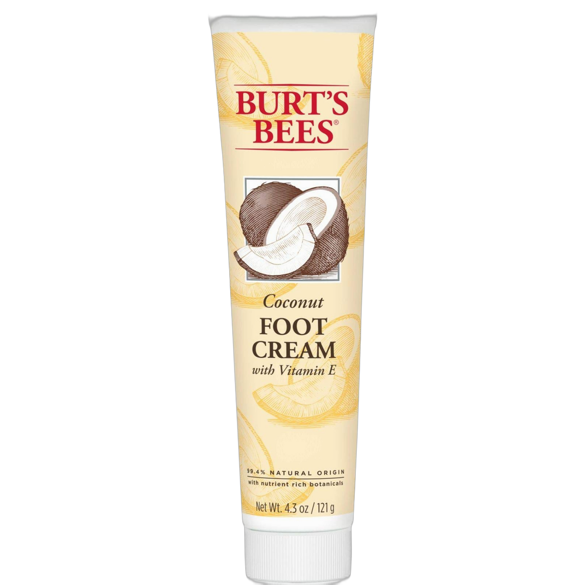 Burt's Bees Coconut Oil Foot Cream, Package May Vary, 4.3 Oz