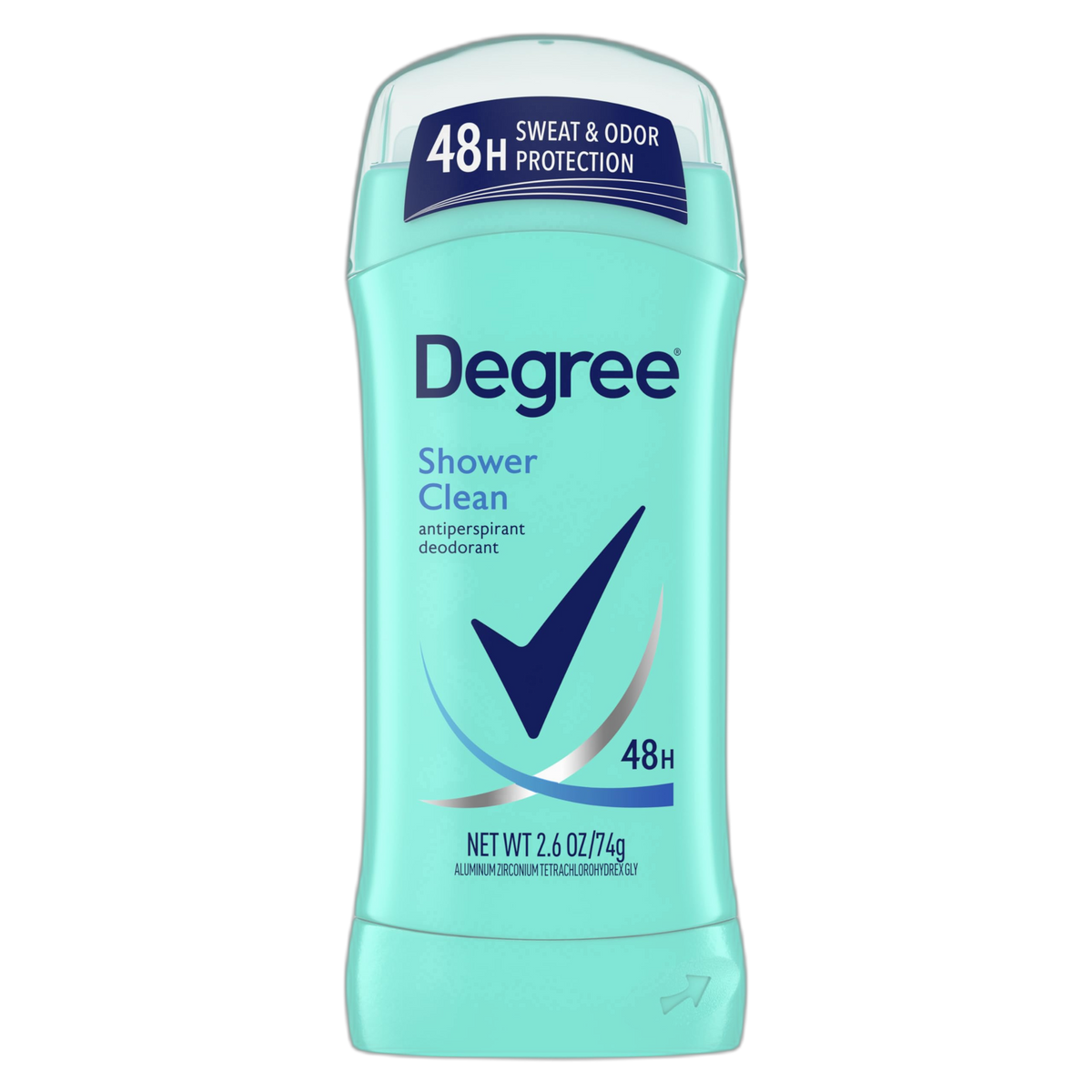Degree Original Antiperspirant Deodorant Shower Clean 48-Hour Sweat & Odor Protection Antiperspirant for Women 2.6 oz