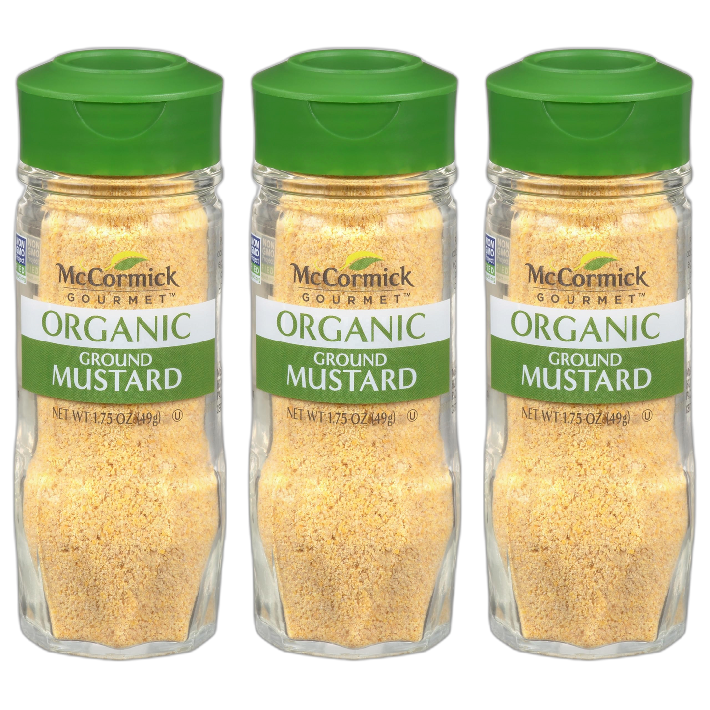 McCormick Gourmet Organic Ground Mustard, 1.75 oz (Pack of 3)