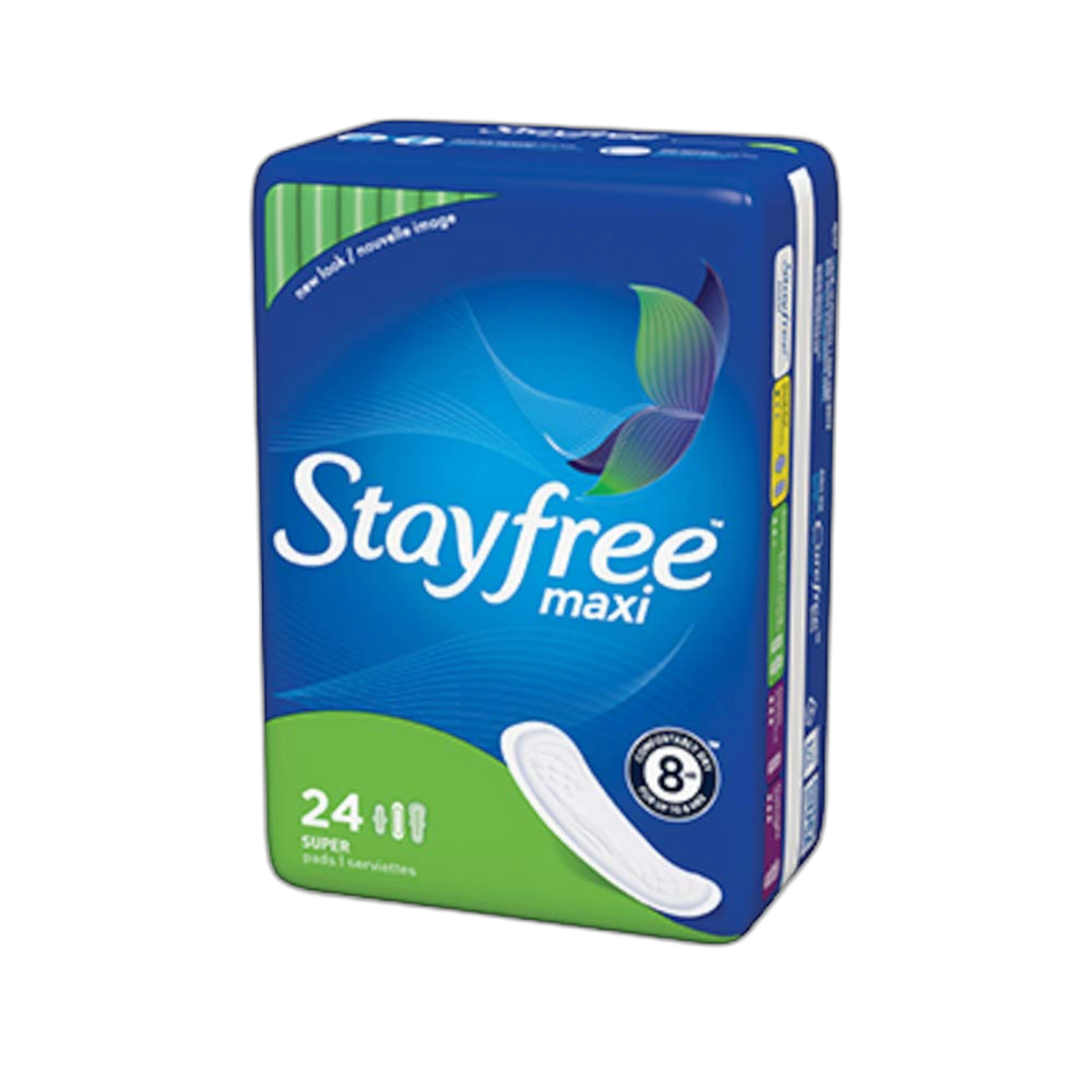 Stayfree Super Maxi Pads, Heavy Protection, 24 ct (X301272100)