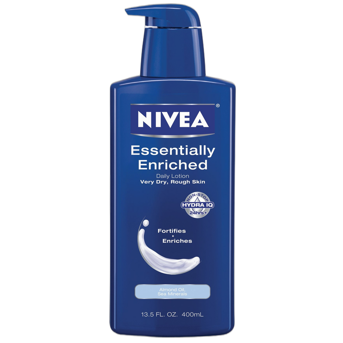 Nivea Essentially Enriched Daily Lotion Very Dry, Rough Skin, Almond oil, Sea Minerals 8.4 fl oz (250 ml) (Pack of 4)