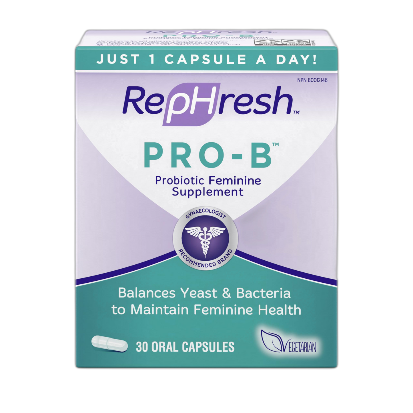 RepHresh Pro-B Women's Probiotic, Probiotic Supplement for Women, 30 Oral Capsules