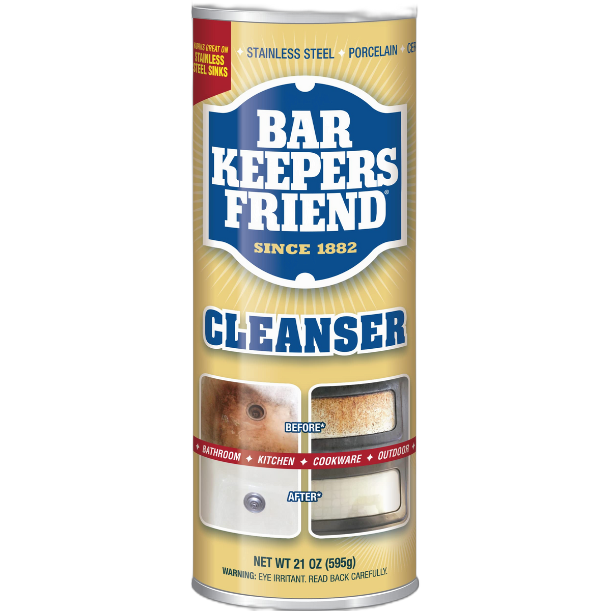 Bar Keeper's Friend Multi Purpose Household Cleaner - 21 oz Can