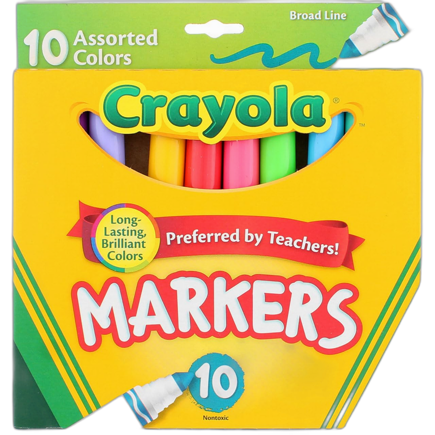 Crayola Bulk Buy Broad Line Markers 10 Pack Assorted Colors 58-7725 (3-Pack)
