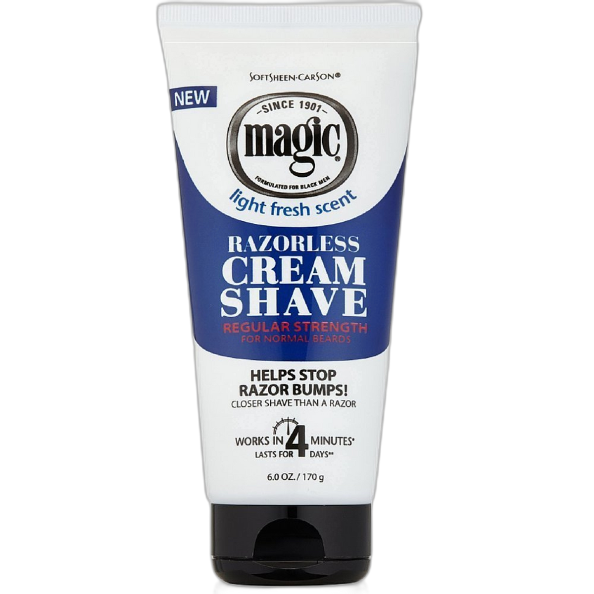Magic Razorless Cream Shave Regular Strength 6 Ounce (177ml) (6 Pack)