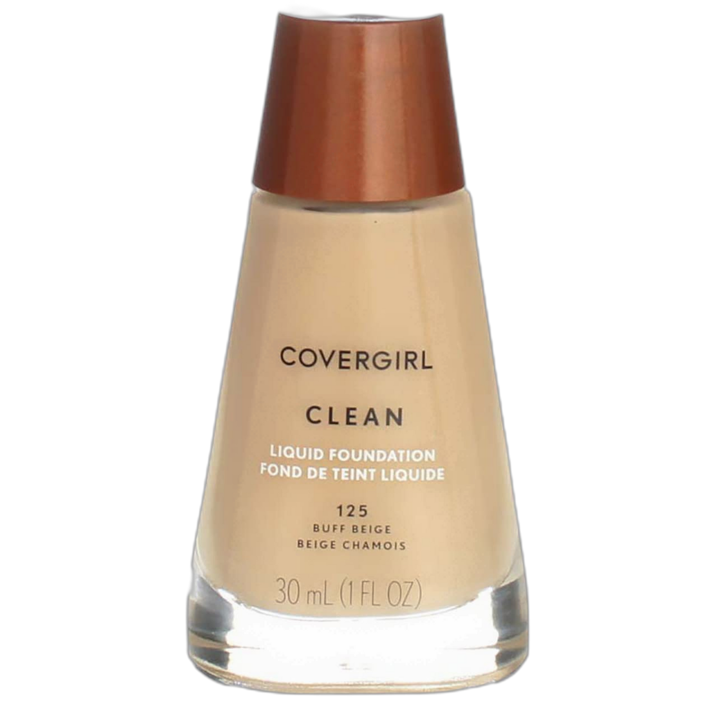 CoverGirl Clean Liquid Foundation, # 125 Buff Beige, 1 Ounce