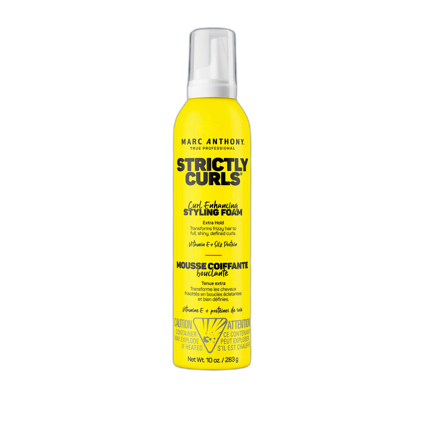 Marc Anthony Curl Enhancing Styling Foam, Extra Hold, Strictly Curls - Vitamin E & Silk Proteins Transforms Frizzy Hair to Full, Shiny, Defined Curls - Sulfate-Free Anti-Frizz Styling Mousse Product