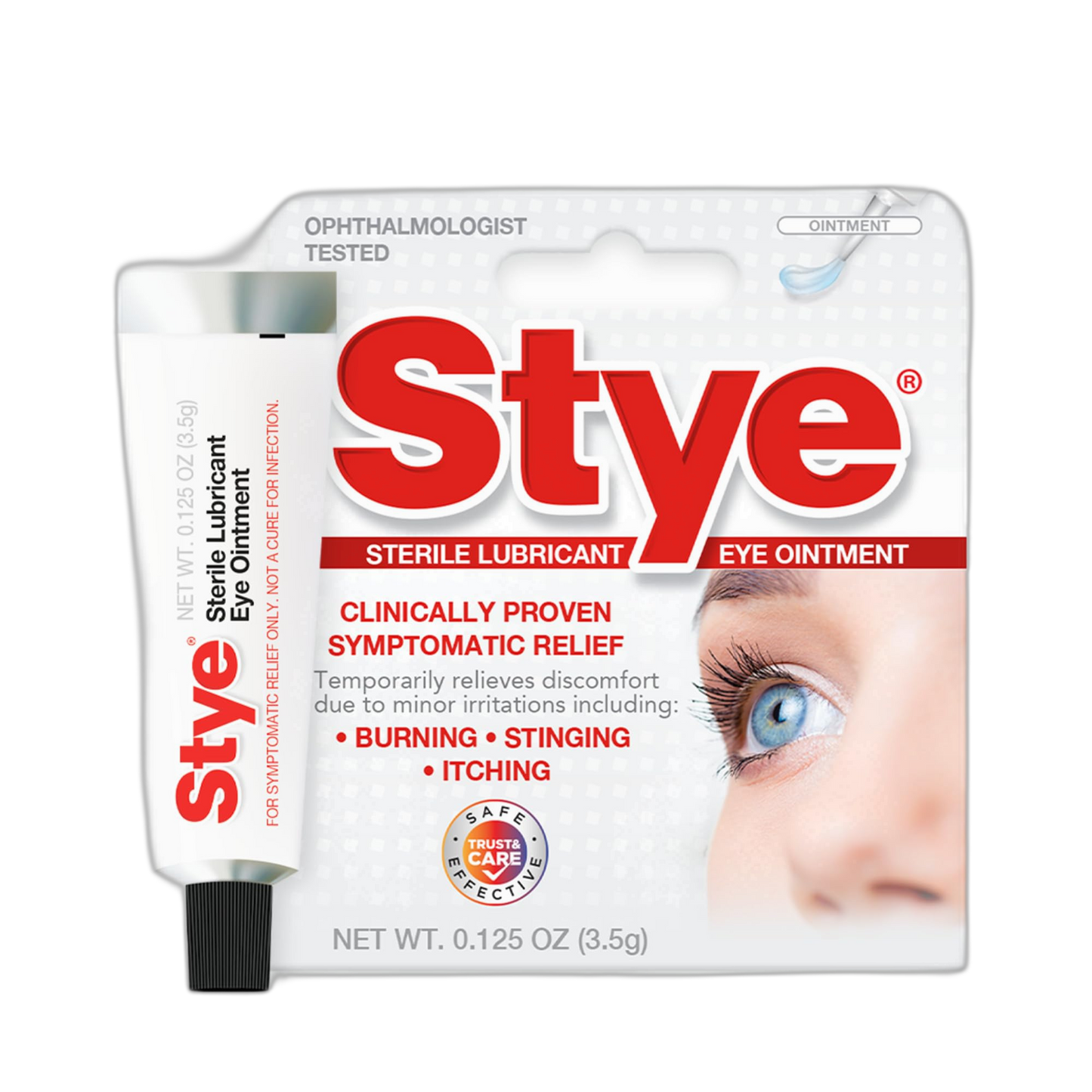 Stye Sterile Lubricant Eye Ointment, Ophthalmologist Tested, 0.125 ounces (Pack of 1)