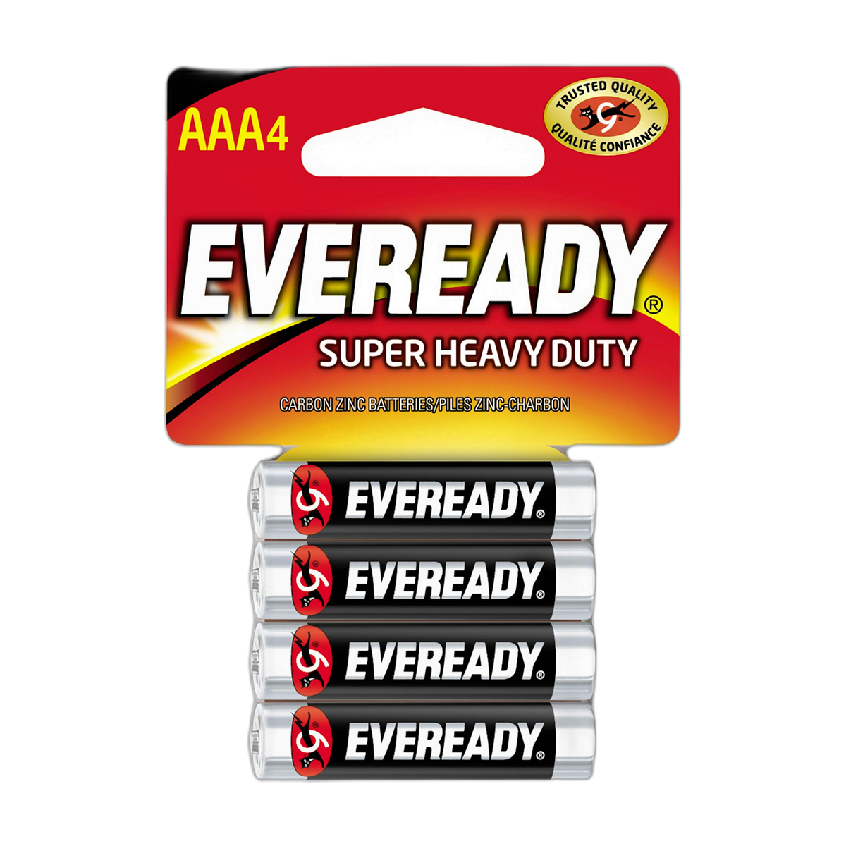 Eveready Super Heavy Duty AAA Battery, 4 Count