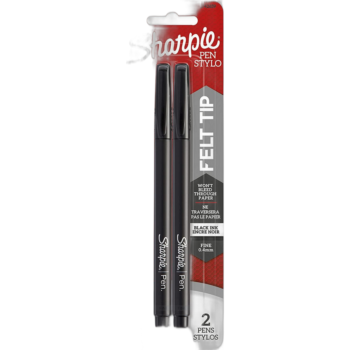 SHARPIE PEN BLACK 2PK