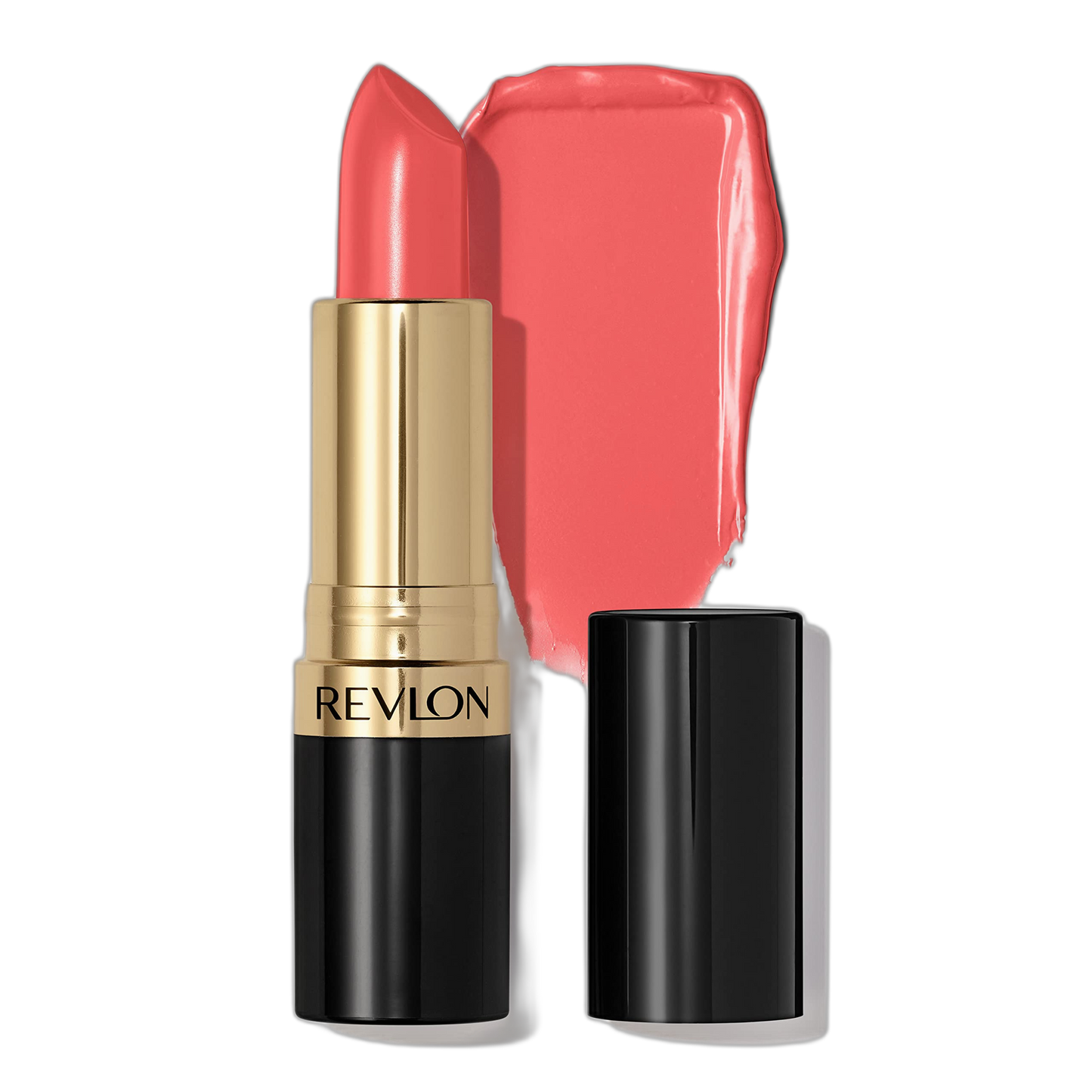 Revlon Super Lustrous Lipstick, Creamy Formula For Soft, Fuller-Looking Lips, Moisturized Feel, 674 Coral Berry, 0.15 oz