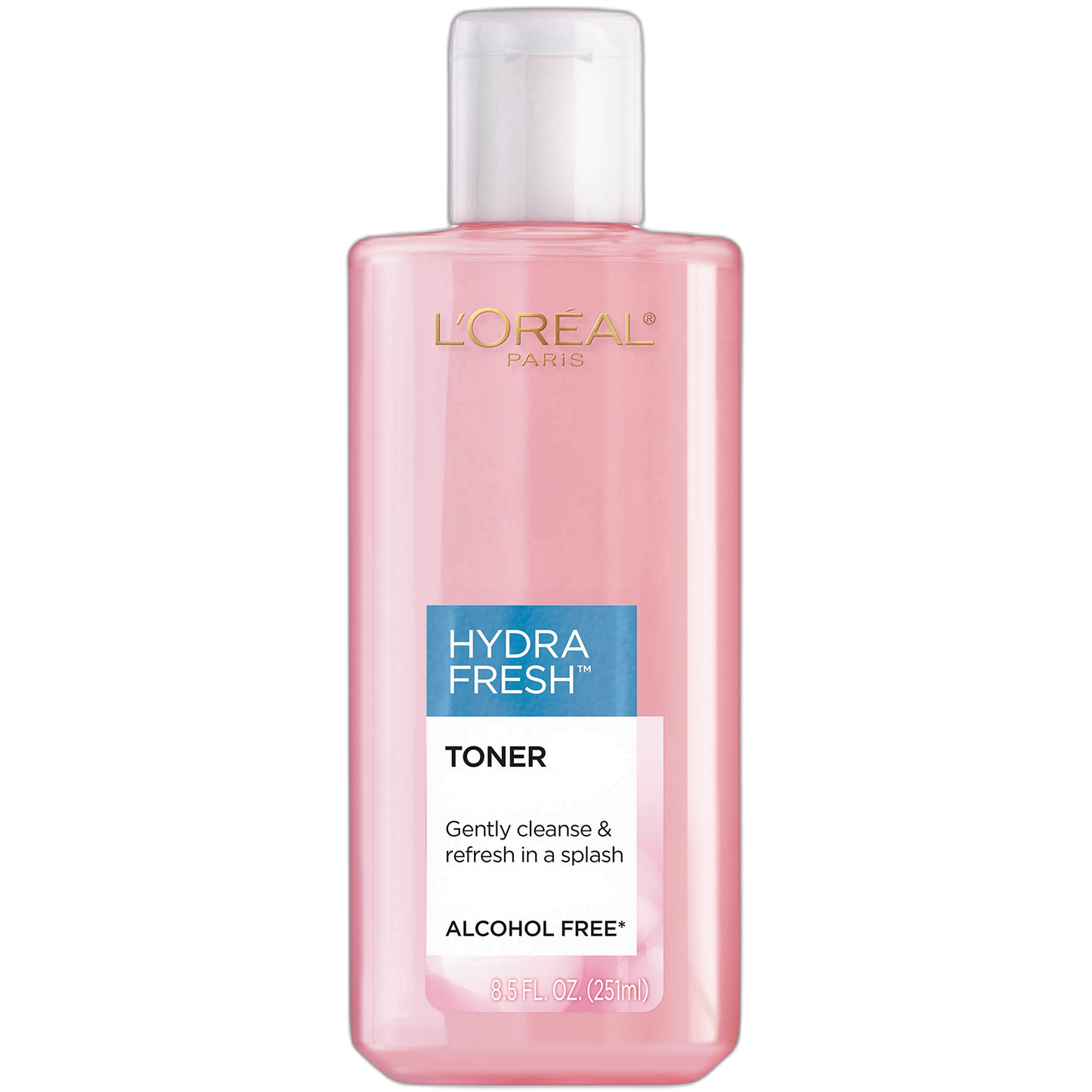 L'Oreal Paris Skincare HydraFresh Toner, Alcohol Free Toner with Pro-Vitamin B5 for Face, 8.5 fl. oz., Packaging May Vary