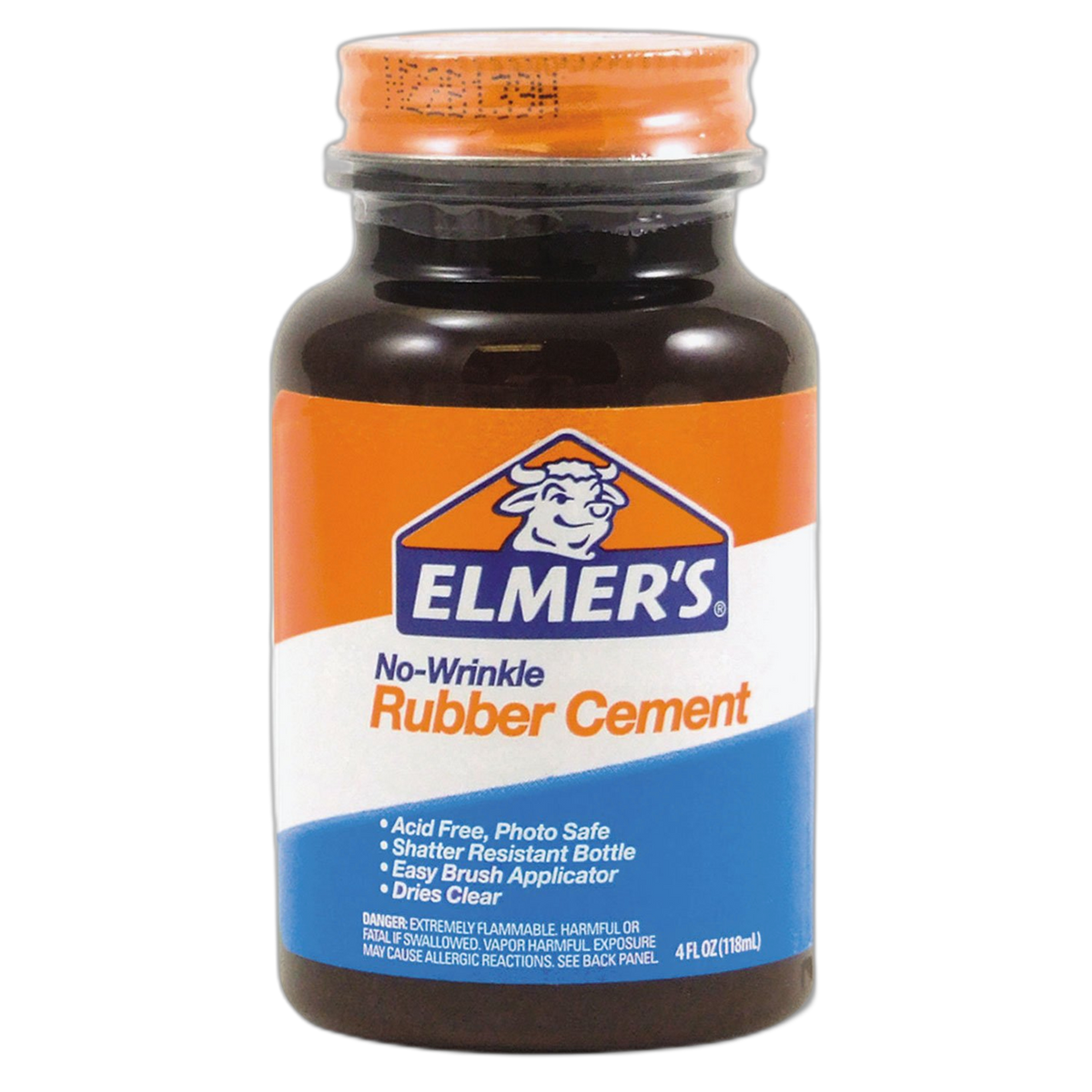 Elmers No-Wrinkle Rubber Cement With Brush (904)