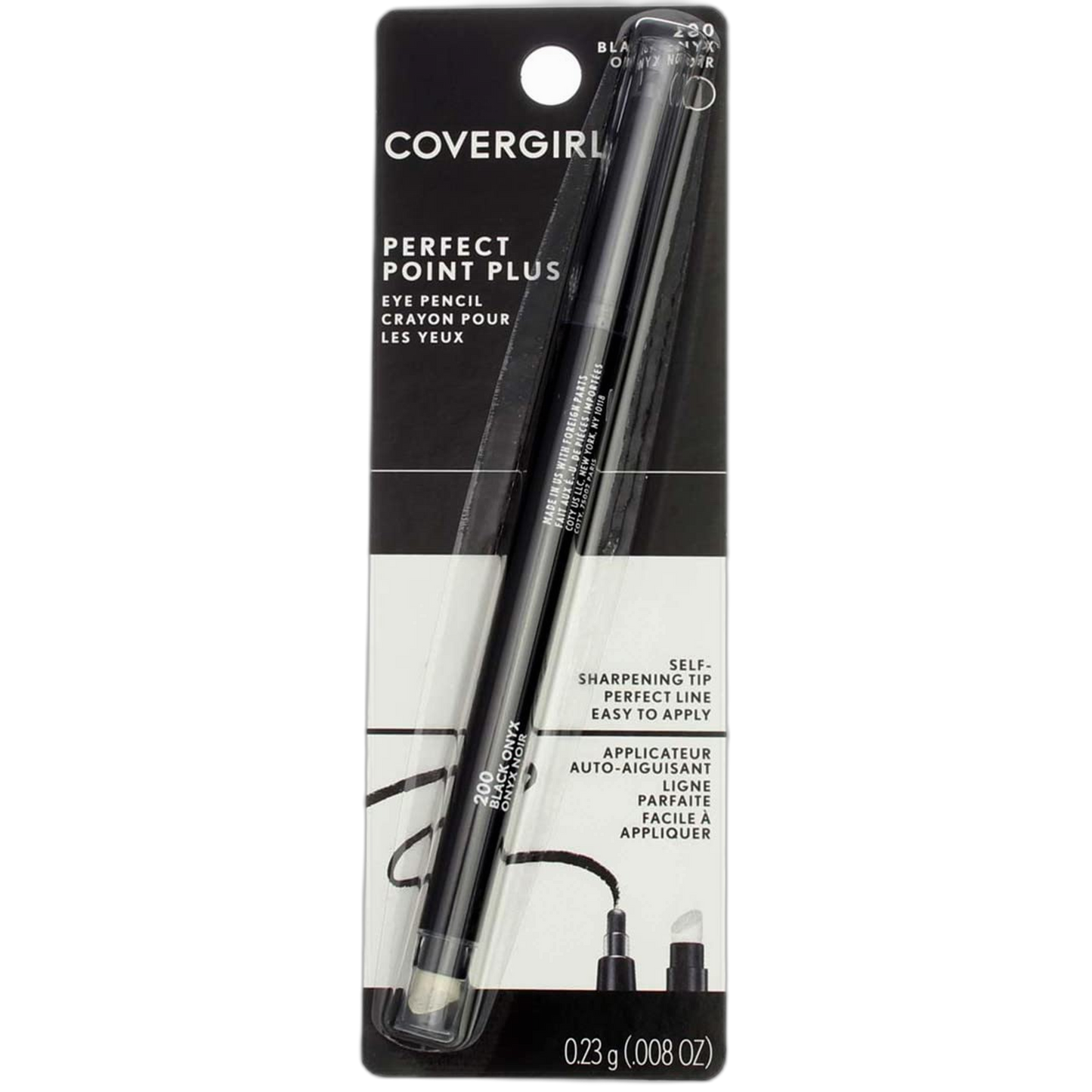 CoverGirl Perfect Point Plus Black Onyx 200 Eyeliner Pencil - 2 per case.