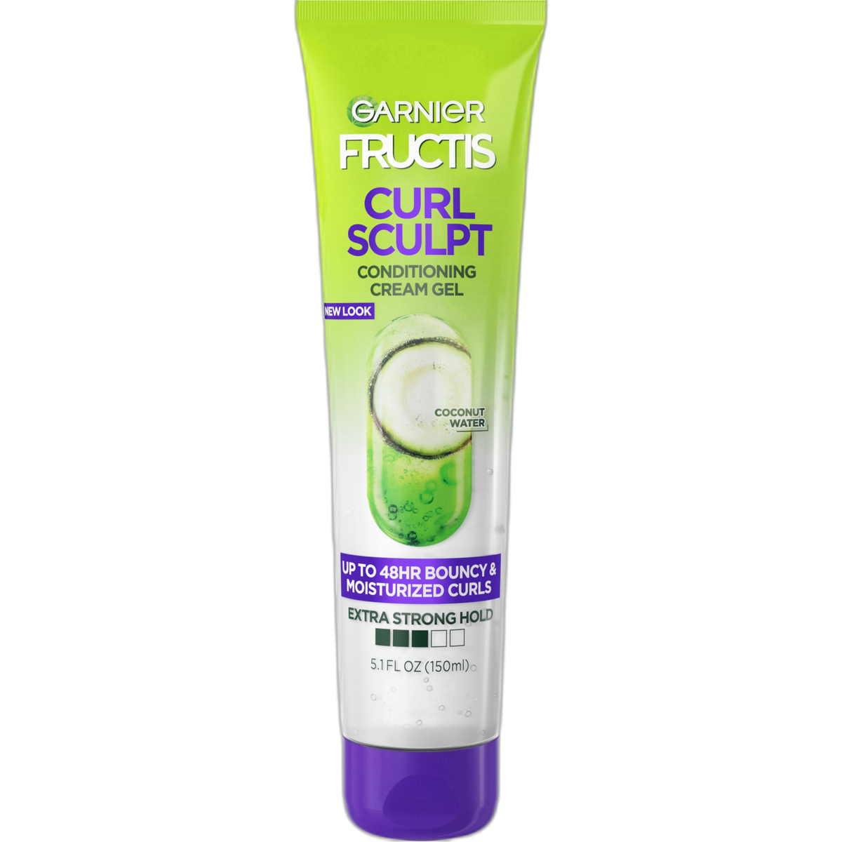 Garnier Fructis Style Curl Sculpt Conditioning Cream Gel for Bounce & Moisture, 5.1 Fl Oz, 1 Count (Packaging May Vary)