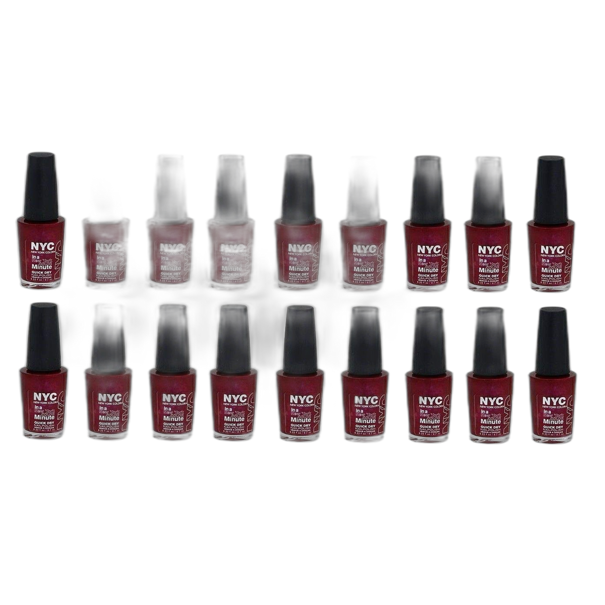 New York Color In A New York Color Minute Quick Dry Nail Polish, Fashion Ave Fuchsia, 0.33 Fluid Ounce