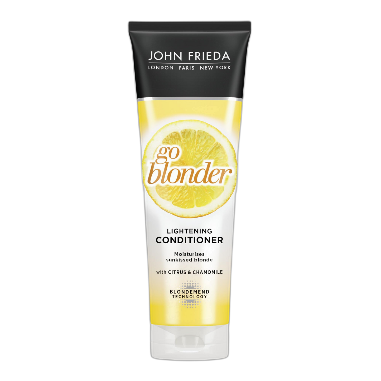 John Frieda Go Blonder Lightening Conditioner, Gradually Lightens Blonde Color, For Natural or Color-Treated Hair, Formulated with Citrus and Chamomile, Paraben Free, 8.3 Oz, Pack of 2