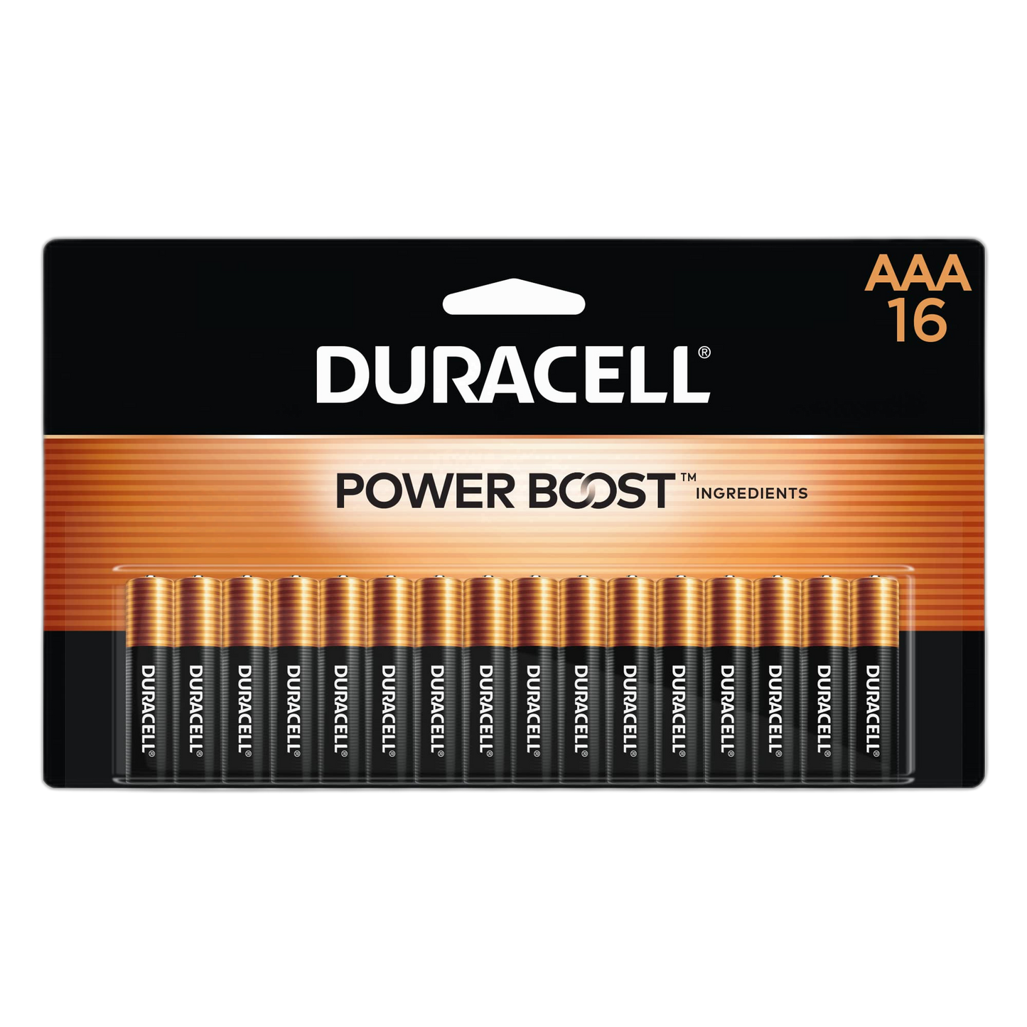 Duracell Coppertop AAA Batteries with Power Boost Ingredients, 16 Count Pack Triple A Battery with Long-lasting Power, Alkaline AAA Battery for Household and Office Devices