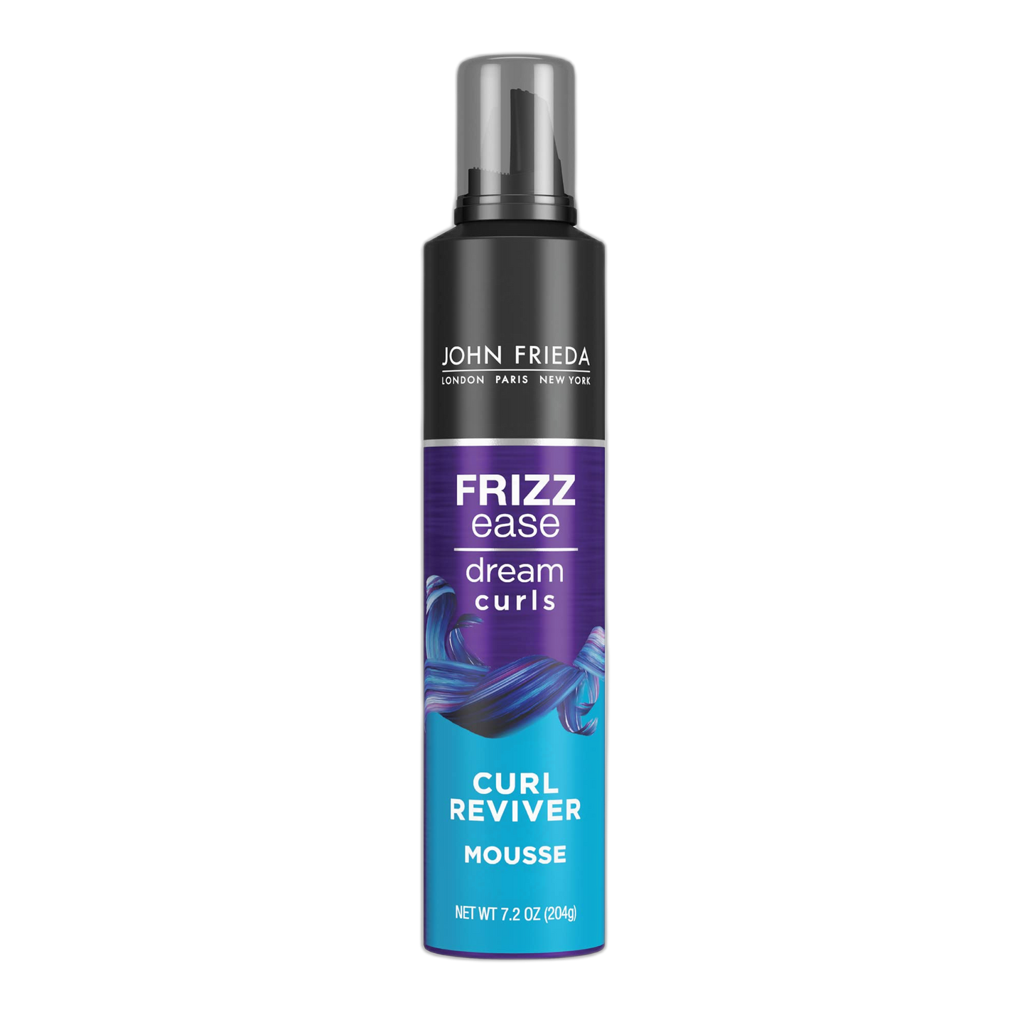 John Frieda Frizz Ease Curl Reviver Mousse, Enhances Curls, Soft Flexible Hold, Mousse for Curly or Frizzy Hair, 7.2 Ounces, Alcohol-Free