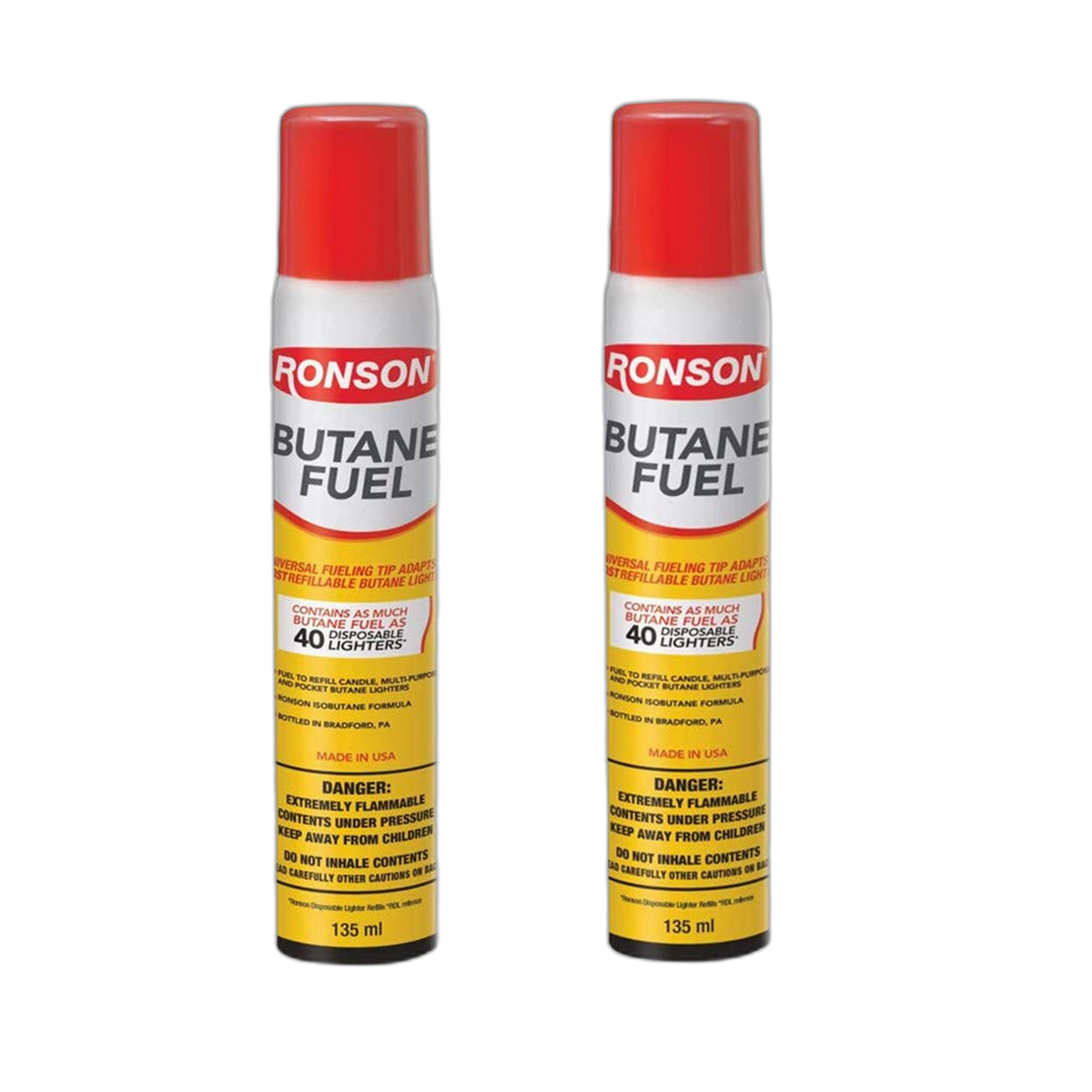 Ronson 99146 2 Large Lighter Butane Refill 78 Grams 2.75 Ounce (Pack of 2)