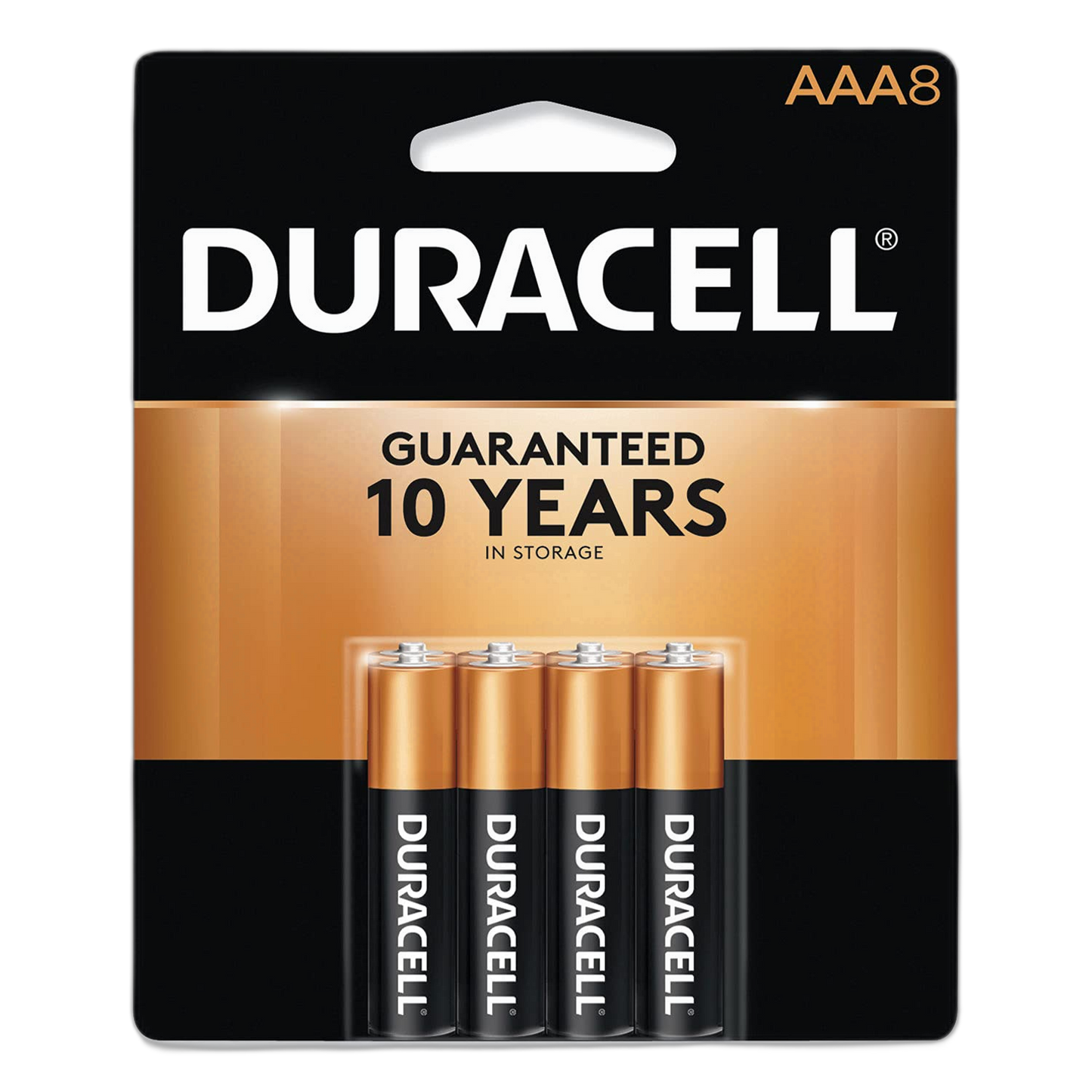 DURACELL MN2400B8Z CopperTop Alkaline Batteries, AAA, 8/PK