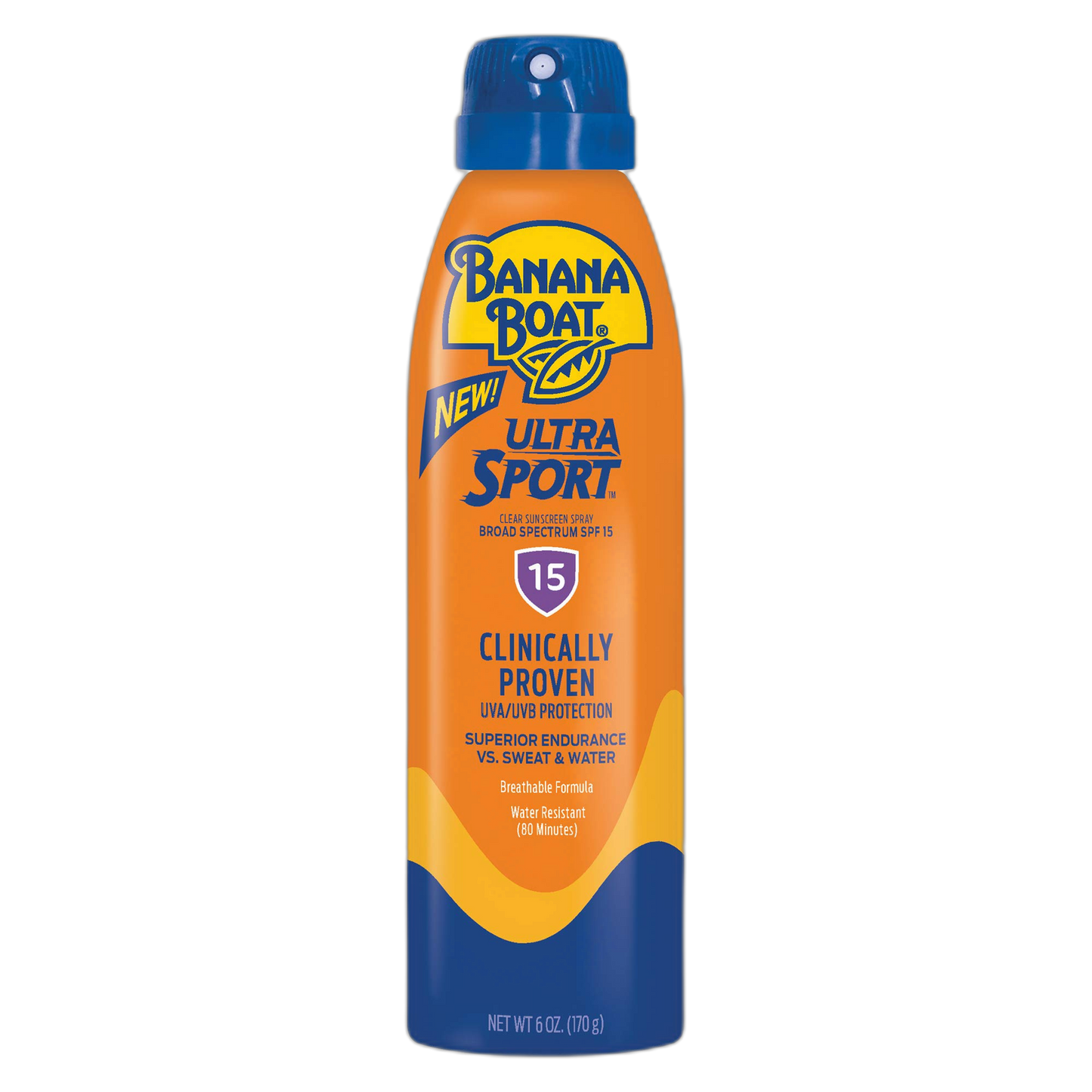 Banana Boat Sport Ultra SPF 15 Sunscreen Spray, 6oz | Banana Boat Sunscreen Spray SPF 15, Oxybenzone Free Sunscreen, Clear Sunscreen Sunblock, Spray On Sunscreen, Water Resistant Sunscreen, 6oz