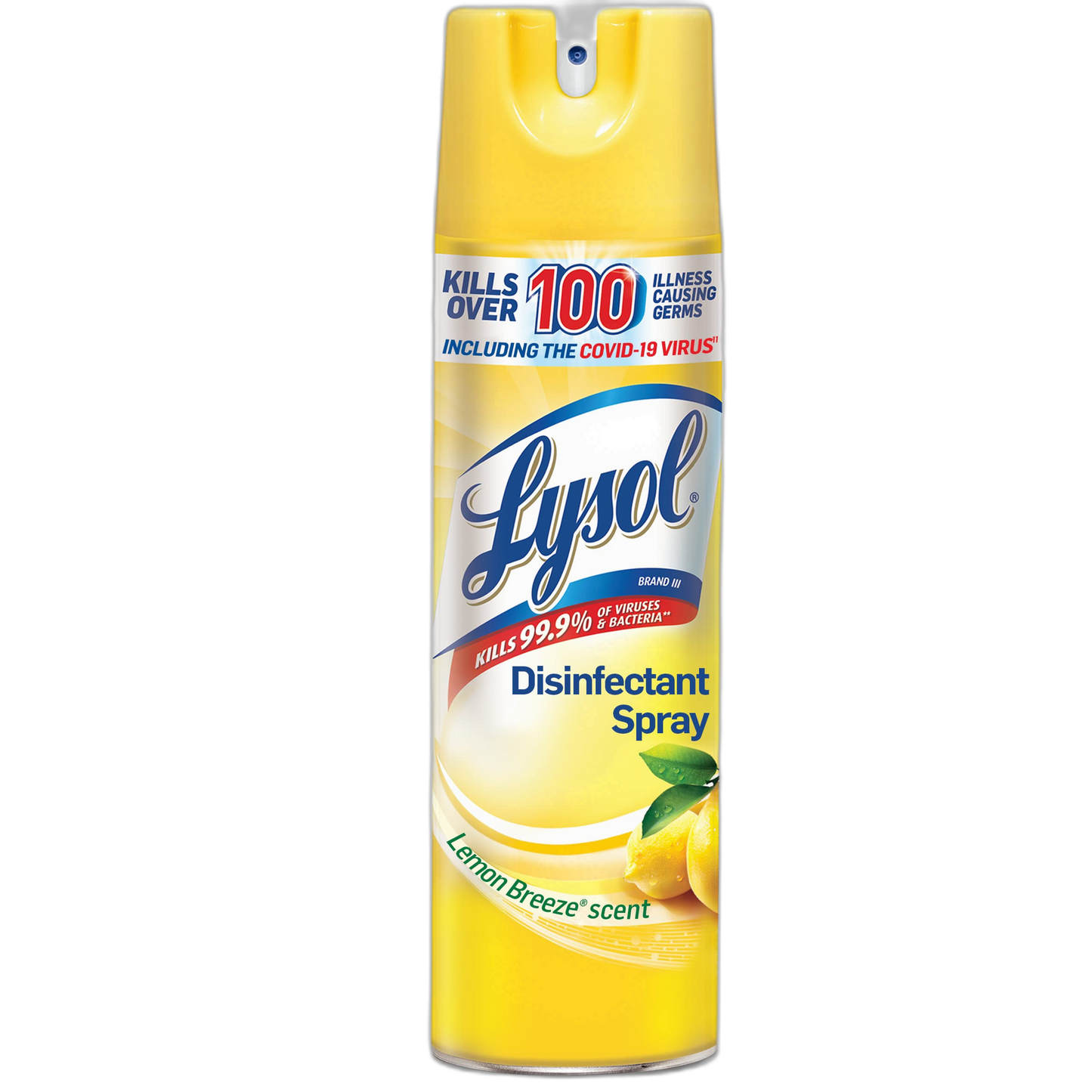 Lysol Disinfectant Spray, Lemon Breeze, 19oz, Clear
