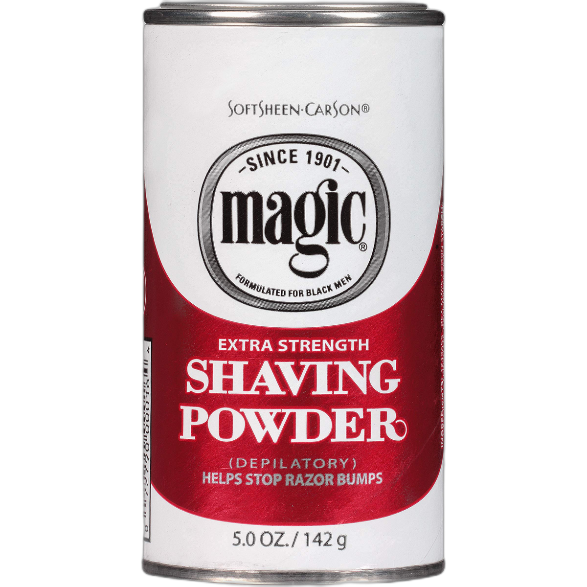 SoftSheen-Carson Magic Razorless Shaving for Men, Magic Extra Strength Shaving Powder, for Coarse Textured Beards, formulated for Black Men, Depilatory, Helps Stop Razor Bumps, 5 oz