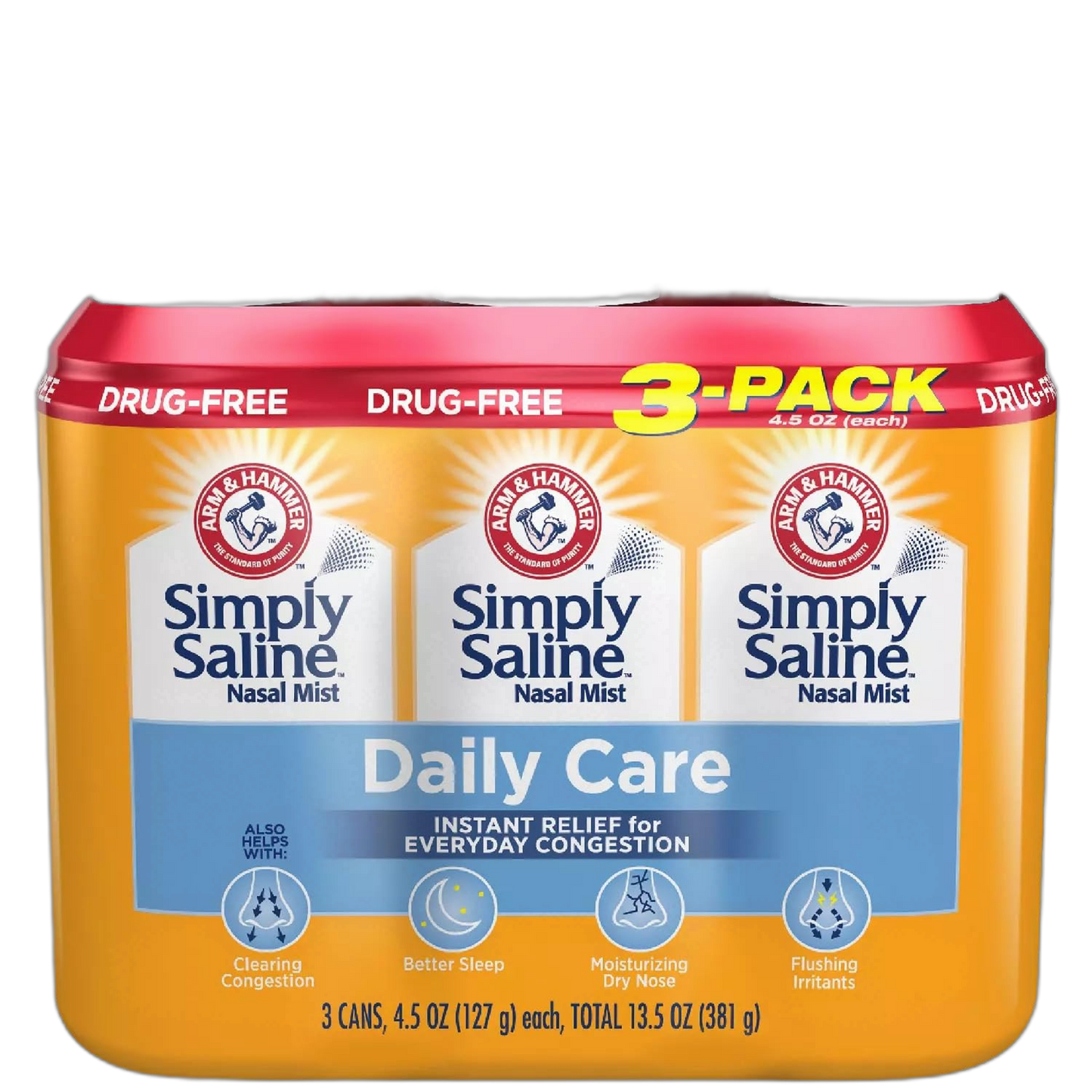 SIMPLY SALINE GIANT SIZE 4.25 OZ, Pack of 3