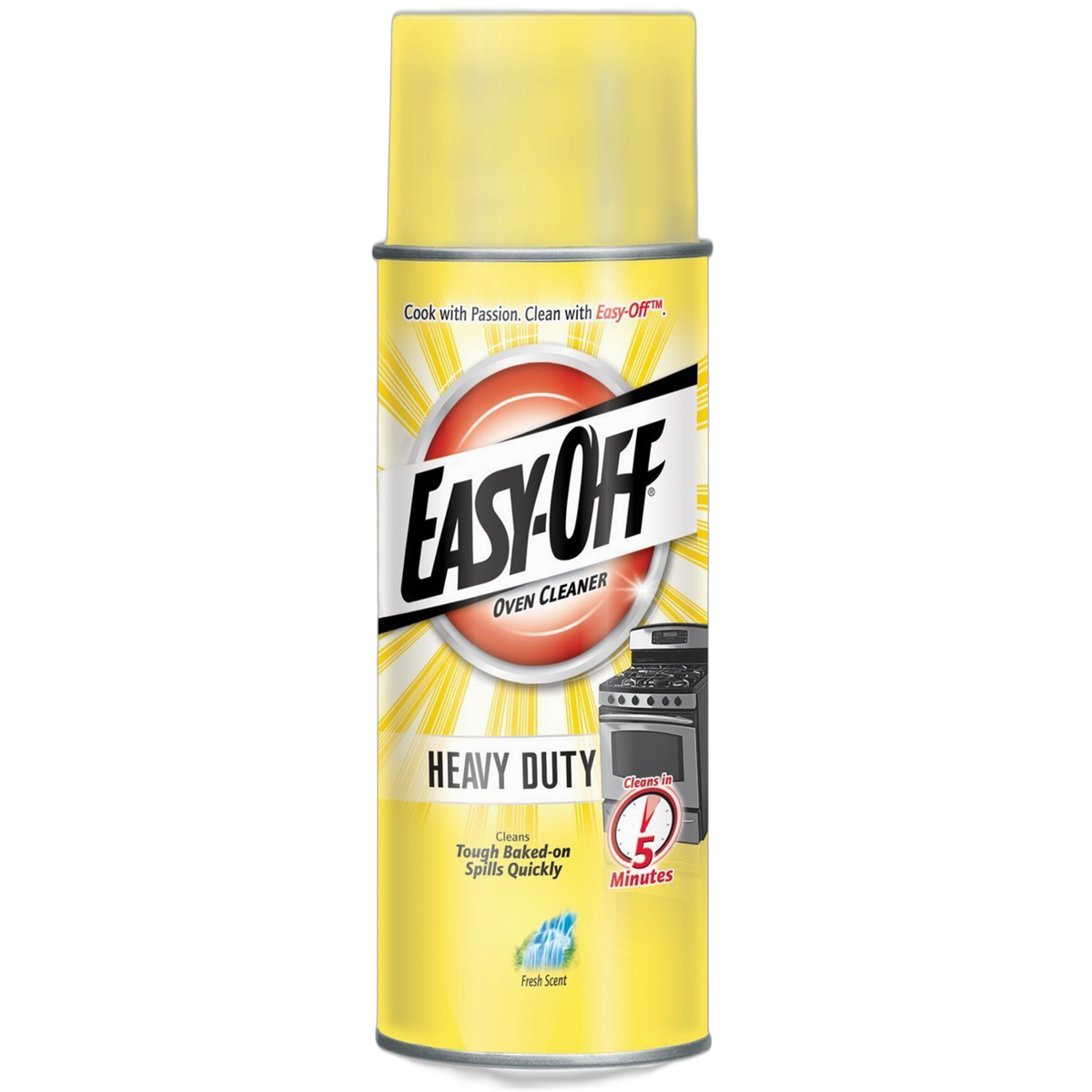Easy Off Heavy Duty Oven Cleaner, Destroys Tough Burnt on Food and Grease, Fresh Scent, 14.5 oz Can