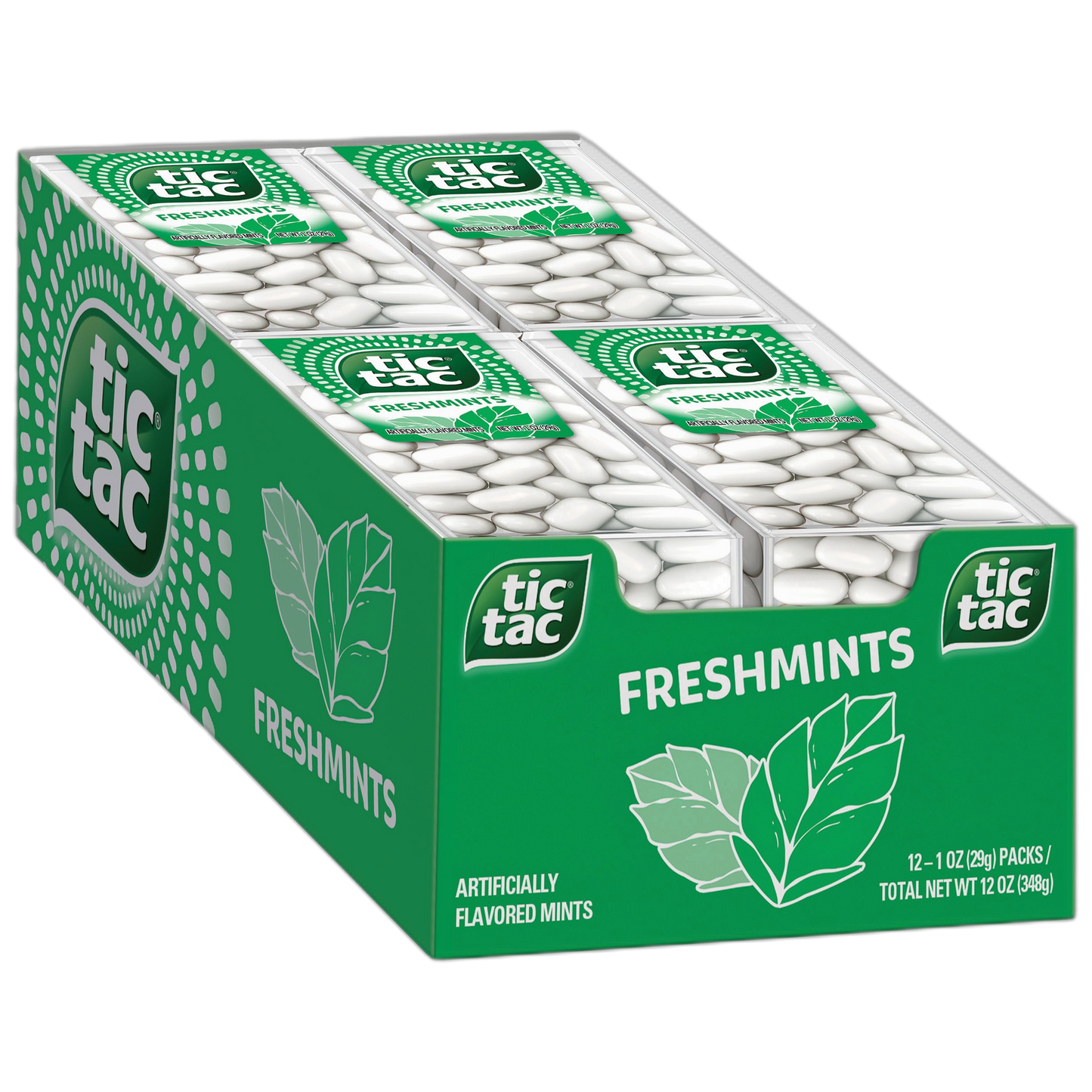 Tic Tac Freshmint Breath Mints, Bulk 12 Pack, On-The-Go Refreshment, 1 oz Each
