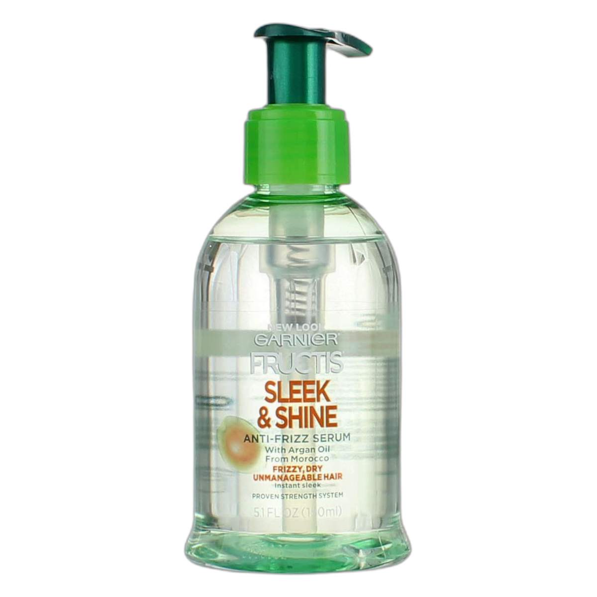 Garnier Fructis Serum Anti-Frizz Sleek & Shine 5.1 Ounce (150ml) (6 Pack)