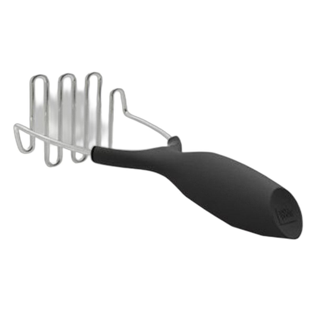 Good Cook Touch Silver/Black Potato Masher