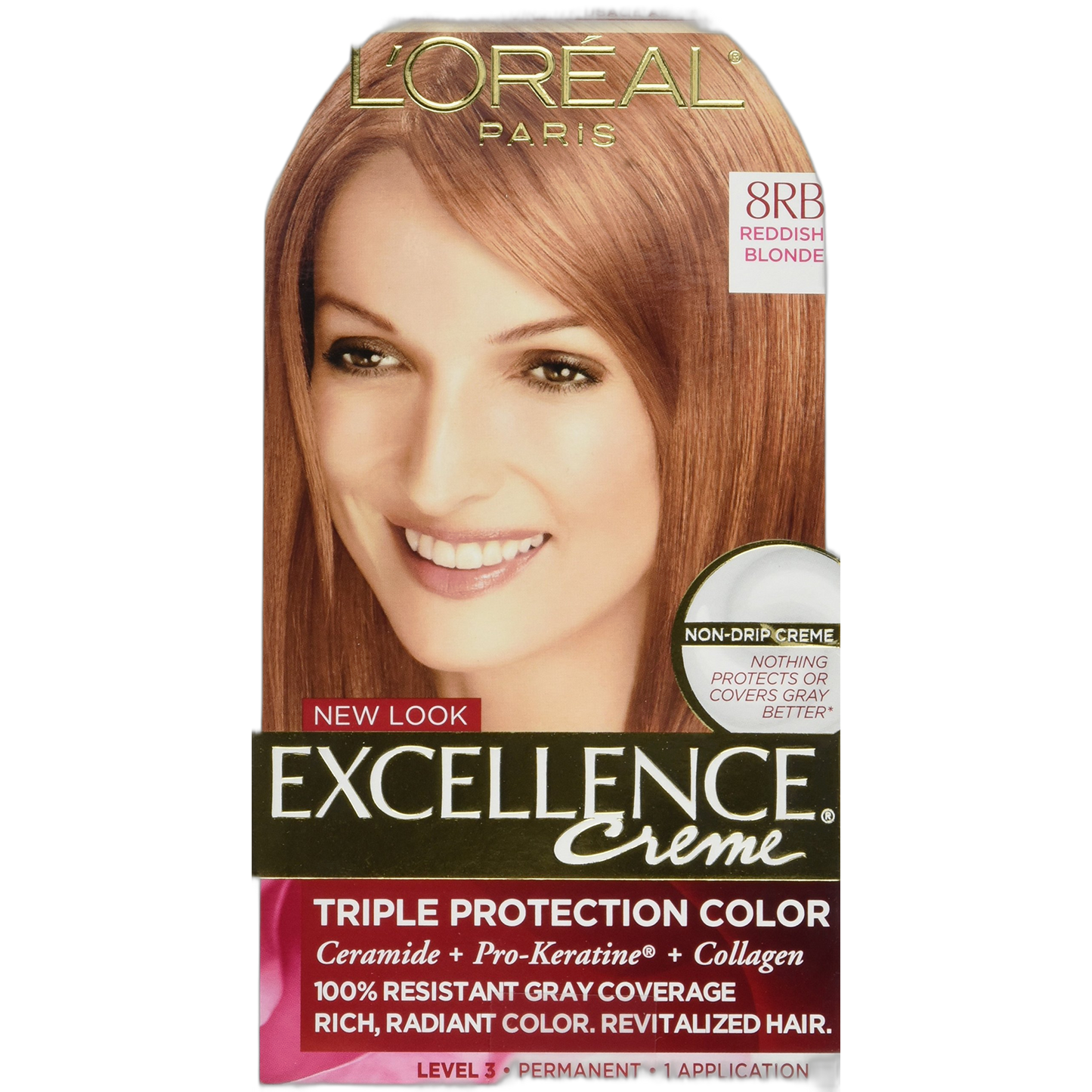 L’Oreal ParisExcellence Creme 8RB Medium Reddish Blonde (Warmer) 1 Each (Pack of 4)