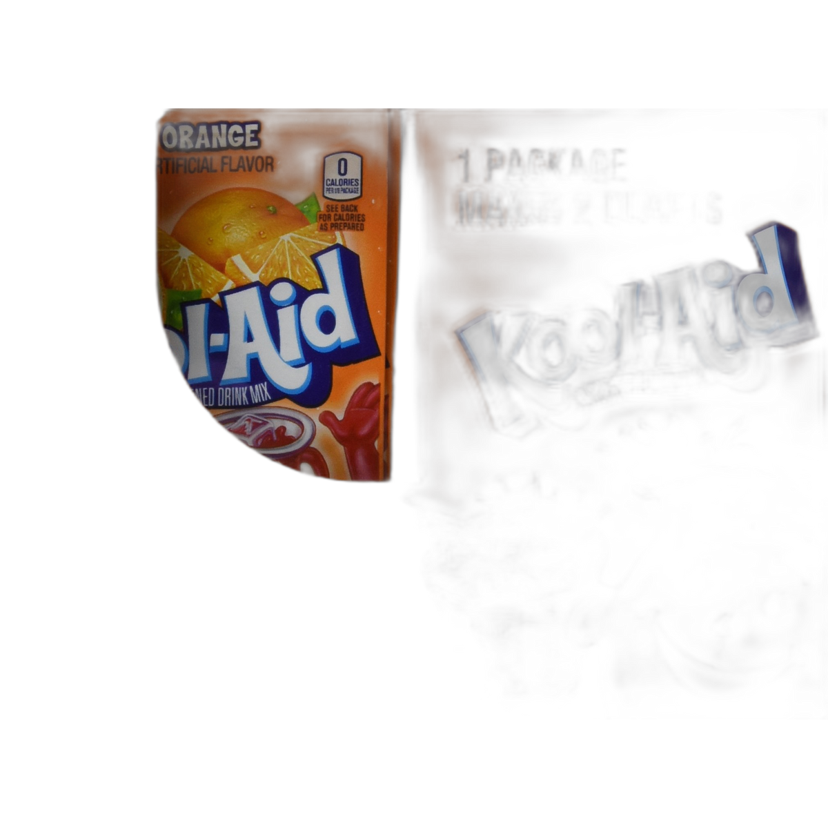 Kool-Aid Orange Unsweetened Soft Drink Mix, 0.15 Oz (Bonus Pack of 50 Packets)
