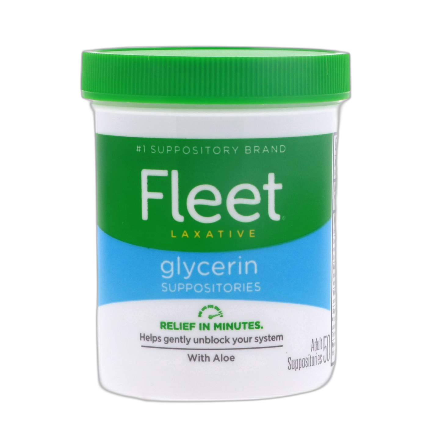 Fleet Glycerin Suppositories Adult 50 Each (Pack of 5)