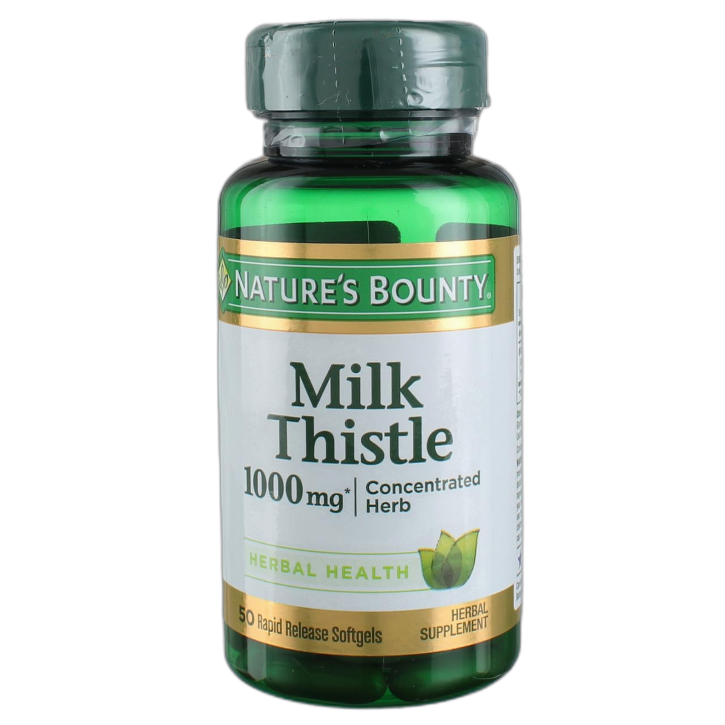 Nature's Bounty Milk Thistle 1000mg Herbal Supplement Softgels - 50 CT